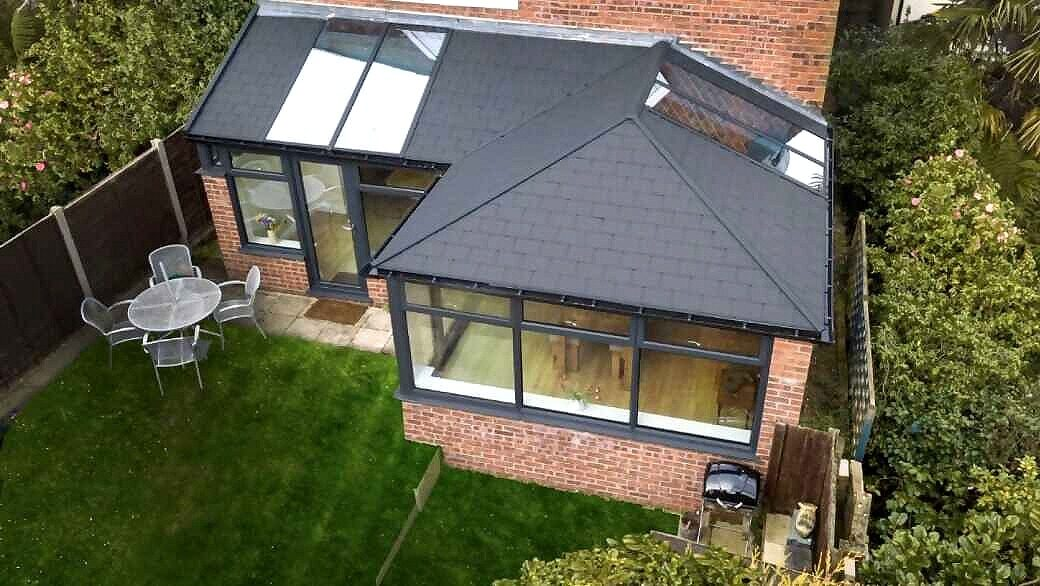 Tiles matched to the house roof
