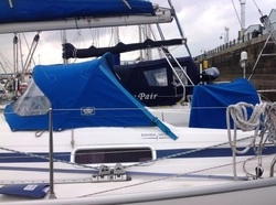 The spray hood on Bavaria 32 process