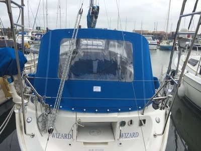 The spray hood on Bavaria 32 process