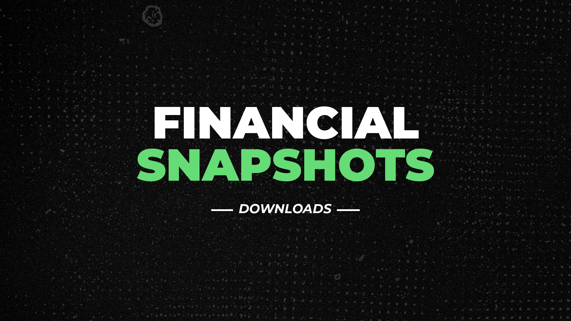 Financial Snapshots — downloads artwork tile