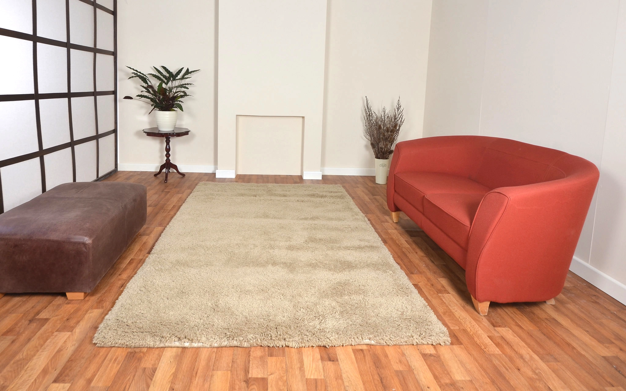 How to Style a Neutral Shag Rug