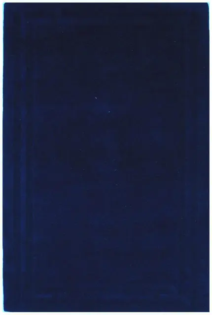 Lippa Plain Carved Rug - Blue - Plain 100% wool rug with carved desig