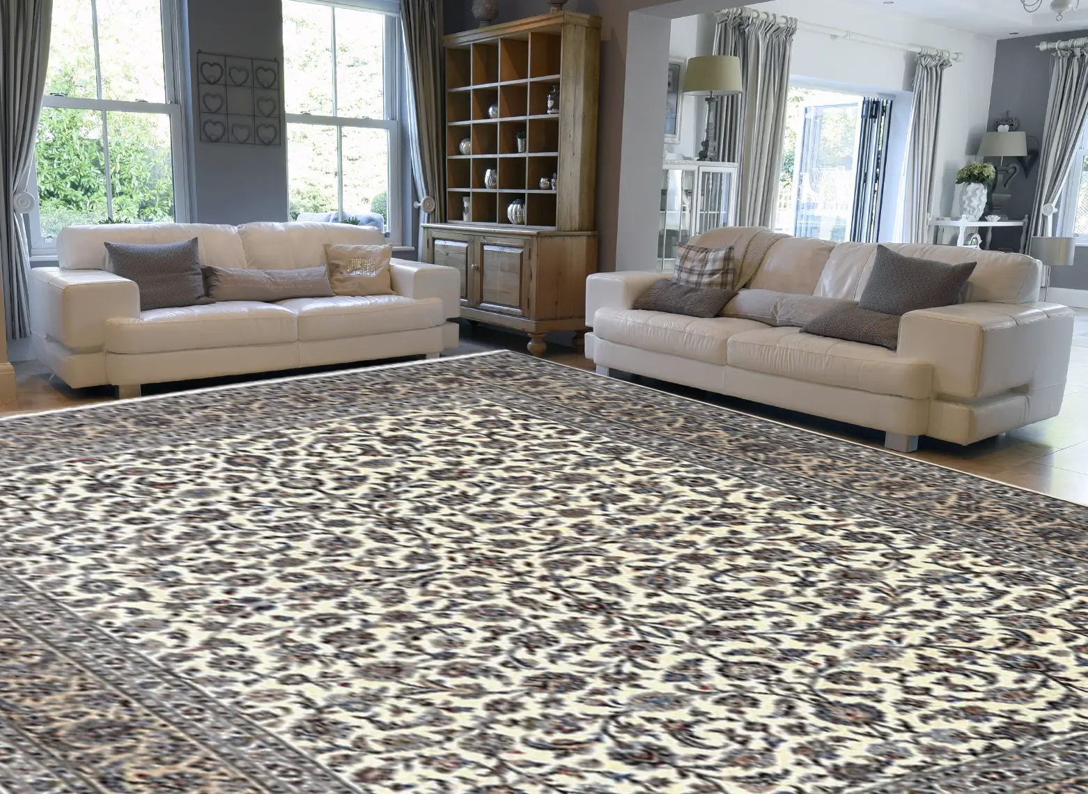 Persian Keshan Rug PKE029098 378x297