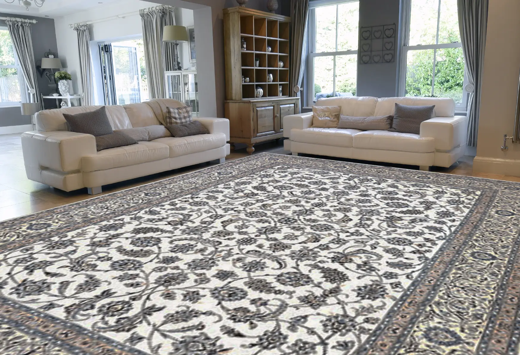 Persian Nain Rug PNA029044 414 X 296