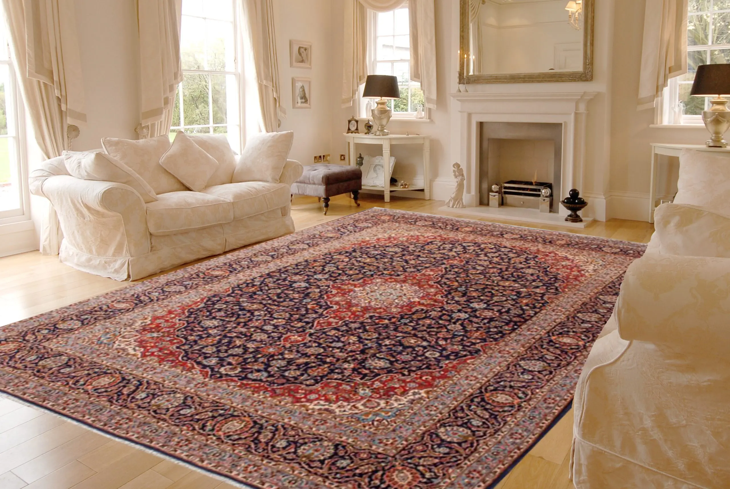 Persian Keshan Rug KES031046 460x315