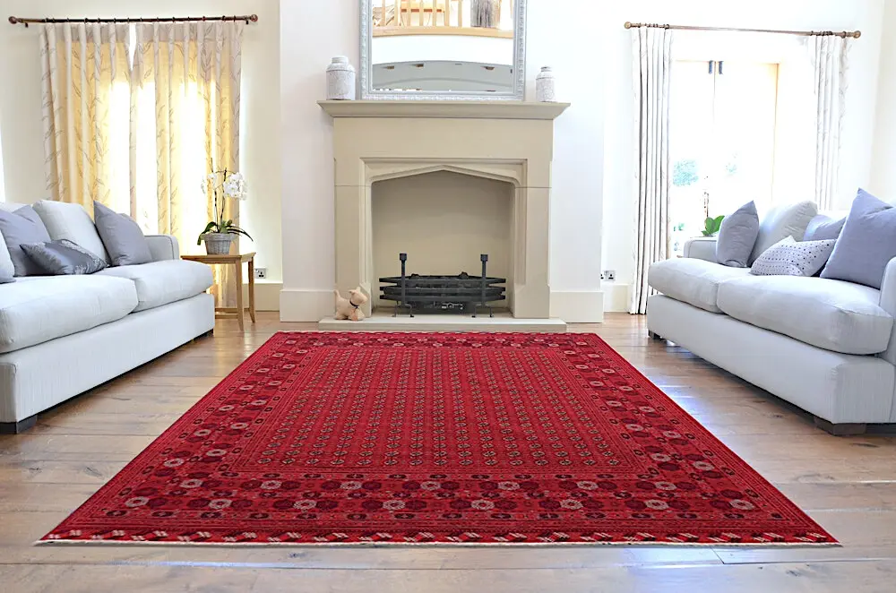 Fine Afghan Shakh Rug ASH029000 378x295