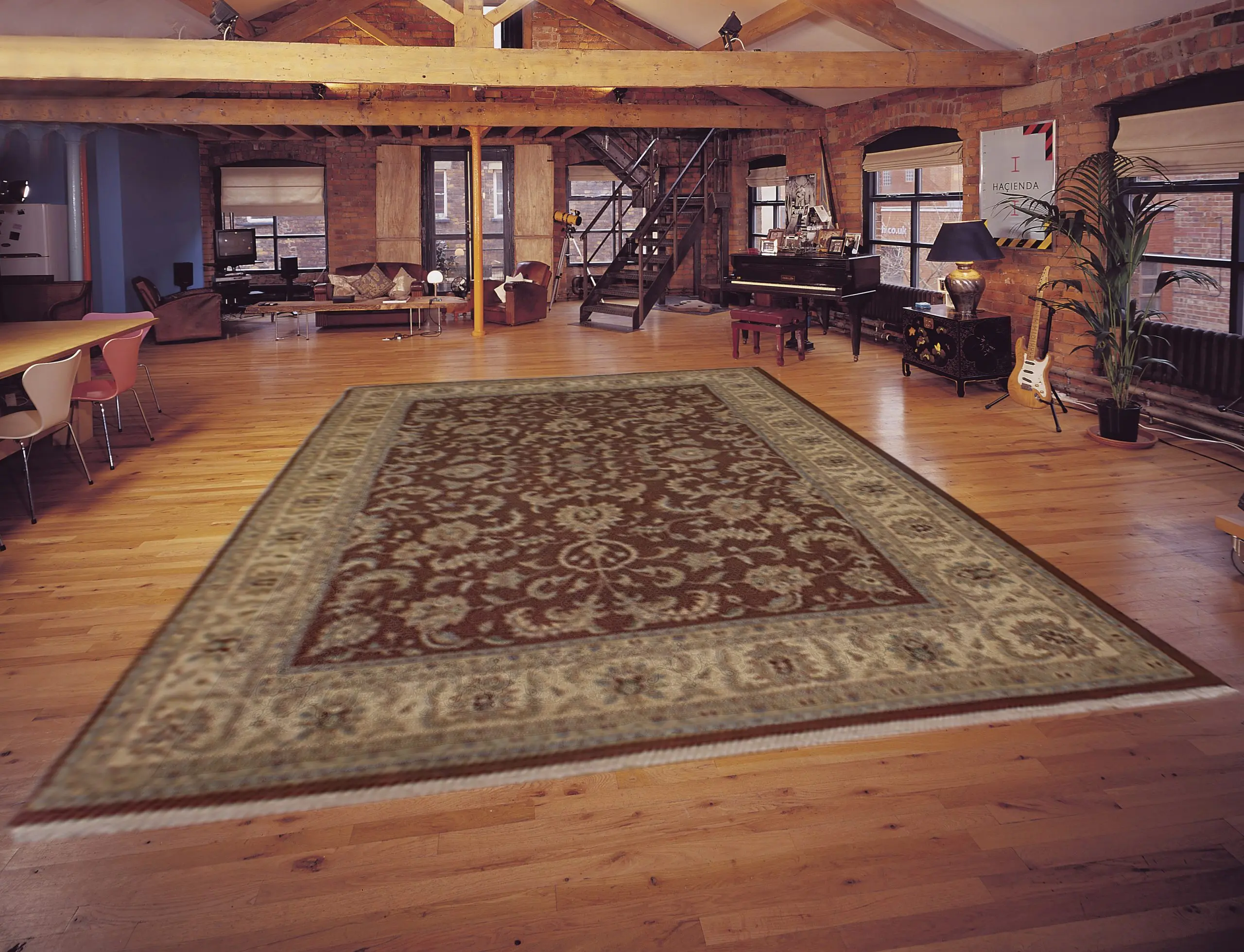 Indo Persian Keshan Rug IPZ035070 545x361