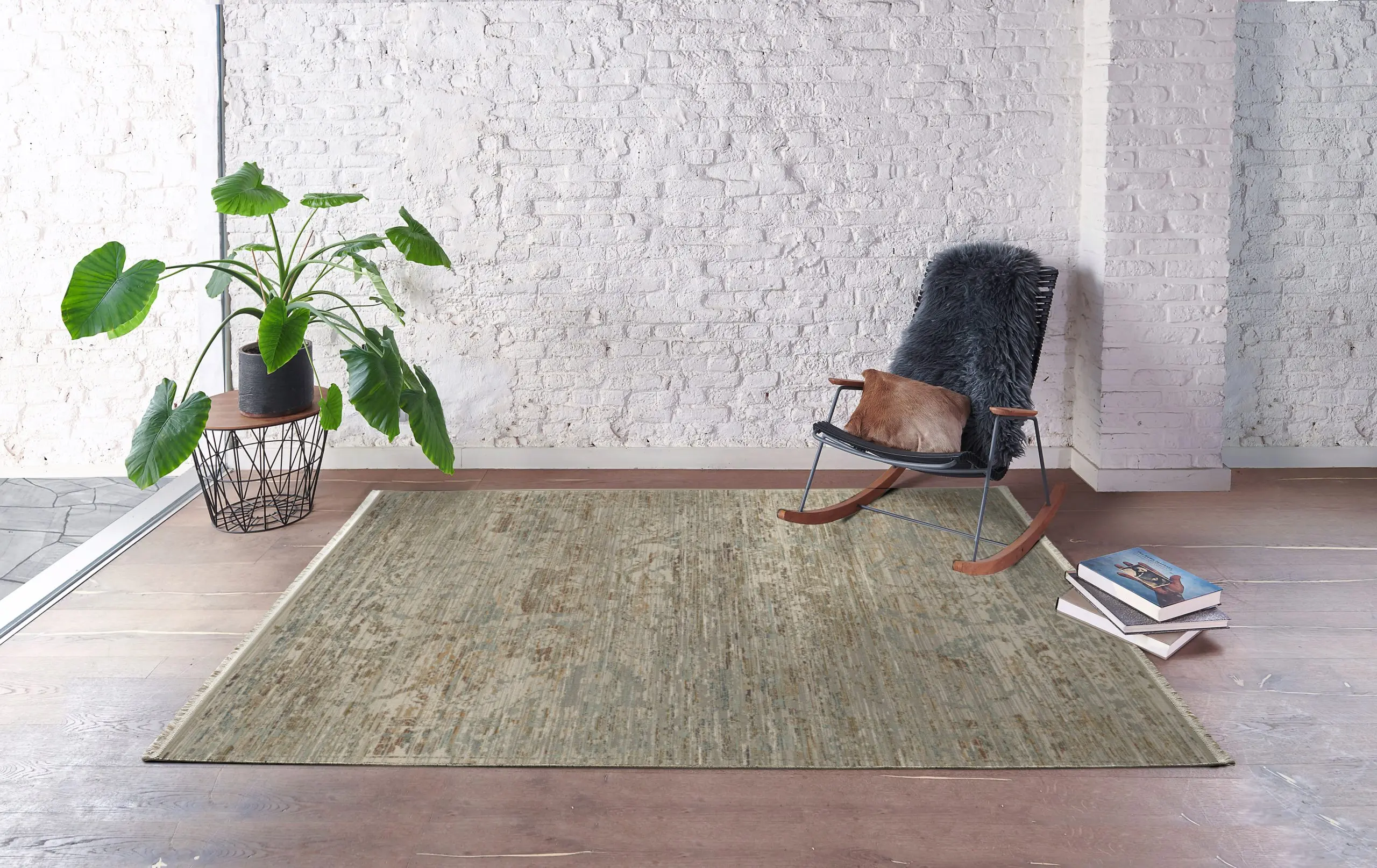Vintage Design Rug - Cream - Machine Woven ZCA008