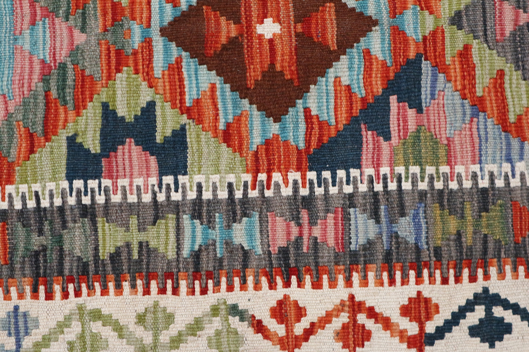 Afghan Veg Dyed Kelim AVK042000 196 x 62