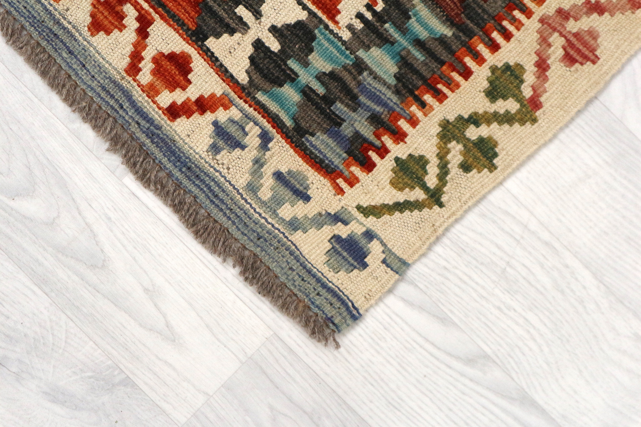 Afghan Veg Dyed Kelim AVK042000 196 x 62