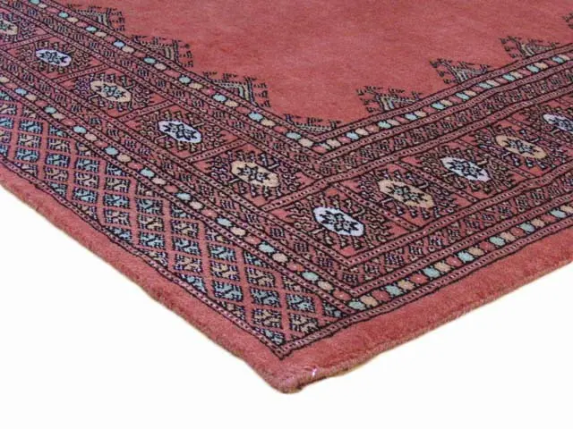 Fine Pakistan Bokhara Rug - Pink - Handknotted 100% wool Bokhara rug BOF048