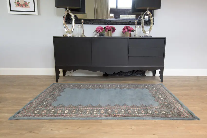 Fine Pakistan Bokhara Rug - Grey - Handknotted 100% wool Bokhara rug BOF054
