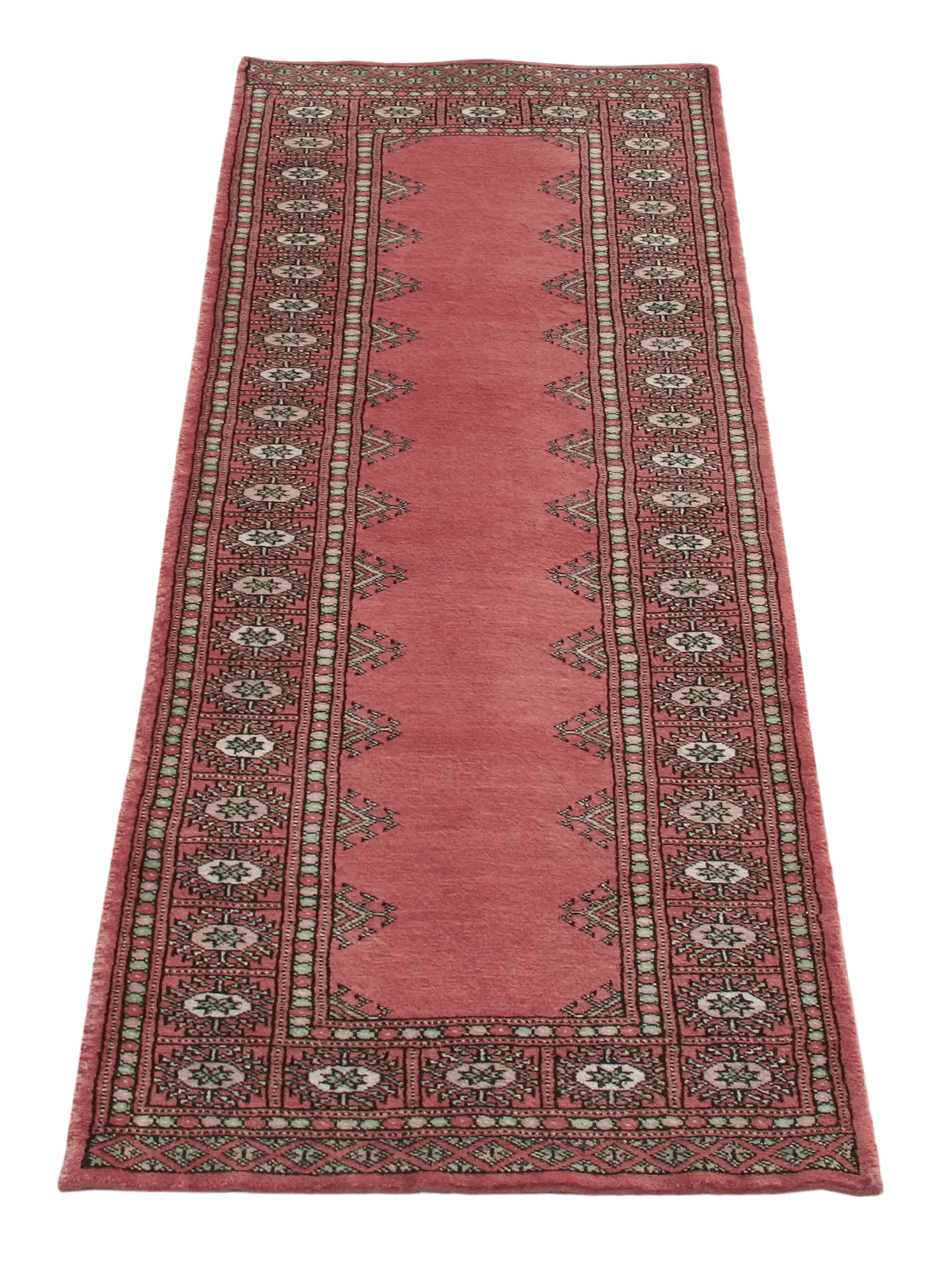 Fine Pakistan Bokhara Rug - Pink - Handknotted 100% wool Bokhara rug BOF048