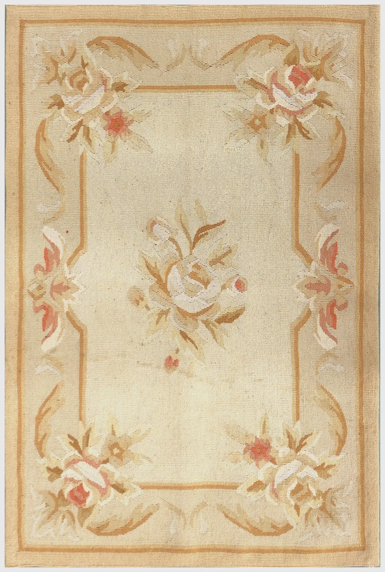 Chinese Aubusson Needlepoint Rug CAU006401 94 x 62