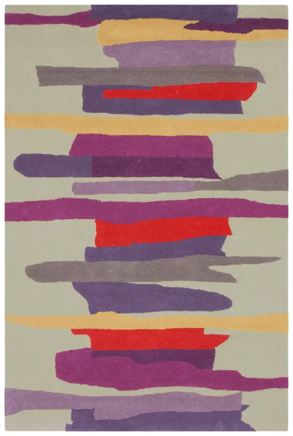 Modern Style Rug - Multicoloured - Indian Rug with Bright Contemporary Design