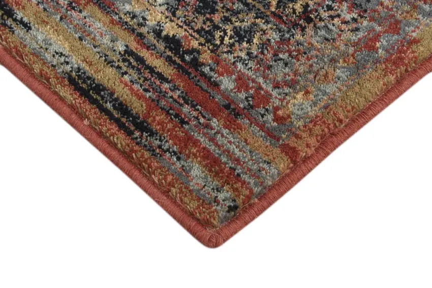 Kashimar woven rug - Orange - Machine woven rug with Traditional design EXP955