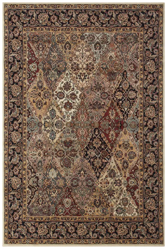 Kashimar woven rug - Multicoloured - Machine woven rug with Traditional design EXP957