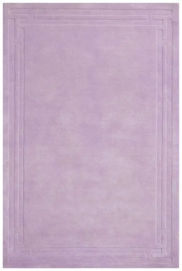 Plain Carved Rug - Purple - Indian rug with Carved design HHM009