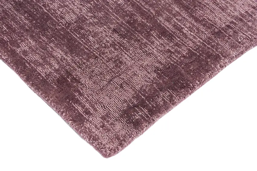 Lippa Tip Sheared rug - Purple - Plain sheen effect handmade rug HHV003