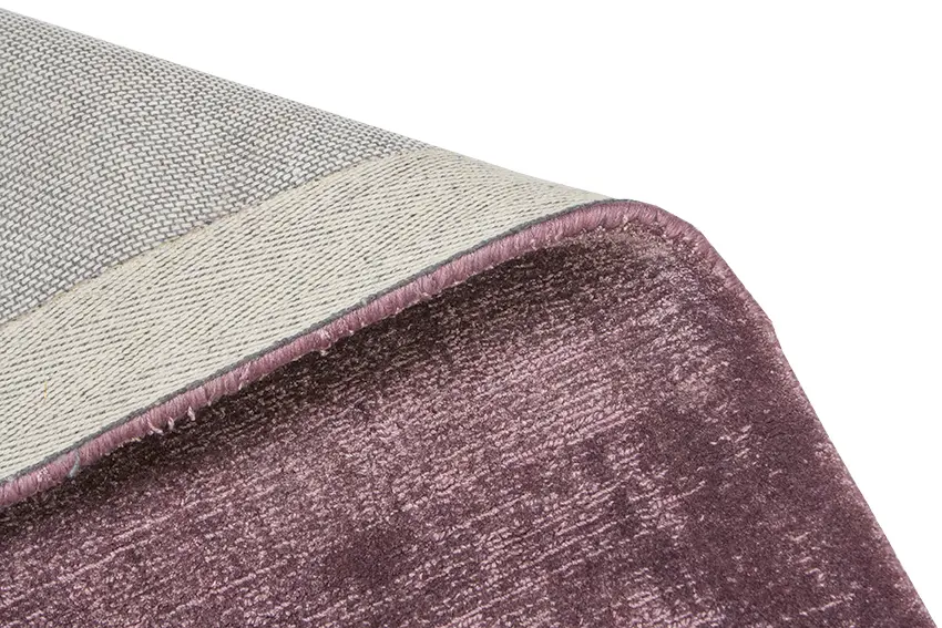 Lippa Tip Sheared rug - Purple - Plain sheen effect handmade rug HHV003