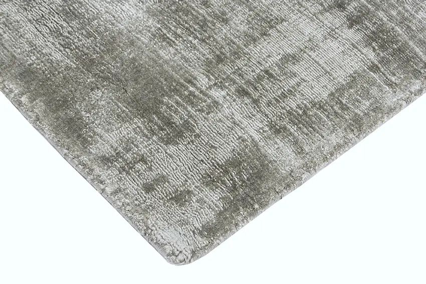 Lippa Tip Sheared rug - Grey - Plain sheen effect handmade rug HHV009