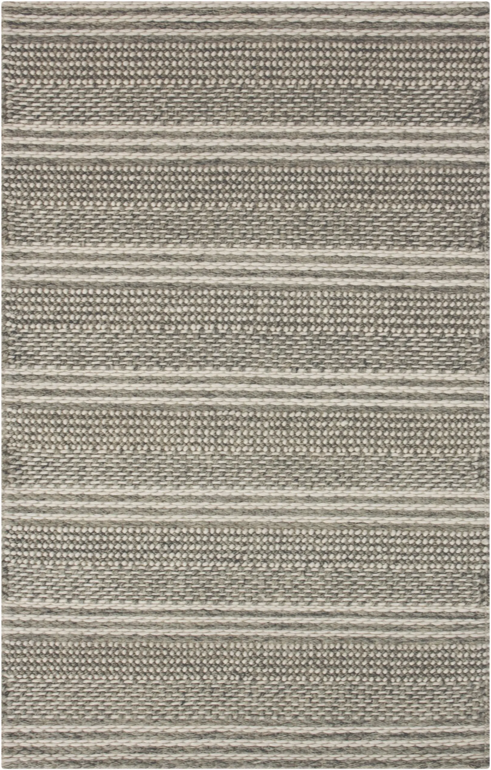 Plaited Rug - Multicoloured - Plain 100% wool rug with Plaited design ILE007