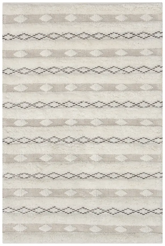 Scandinavian Style Rug - Neutral - Indian rug with Skandi design ILM002