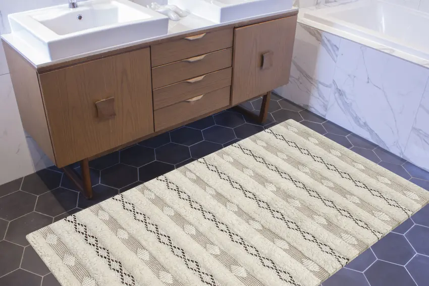 Scandinavian Style Rug - Neutral - Indian rug with Skandi design ILM002