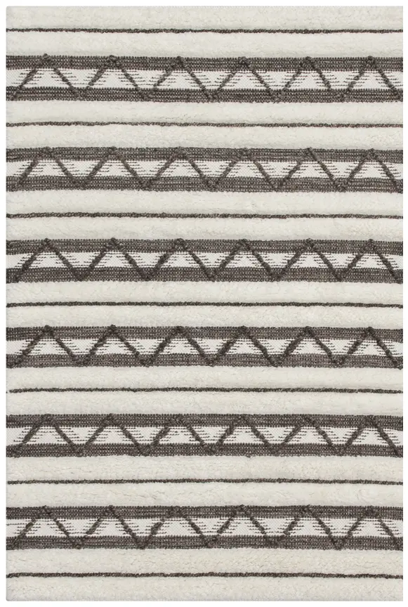 Scandinavian Style Rug - Neutral - Indian rug with Skandi design ILM003