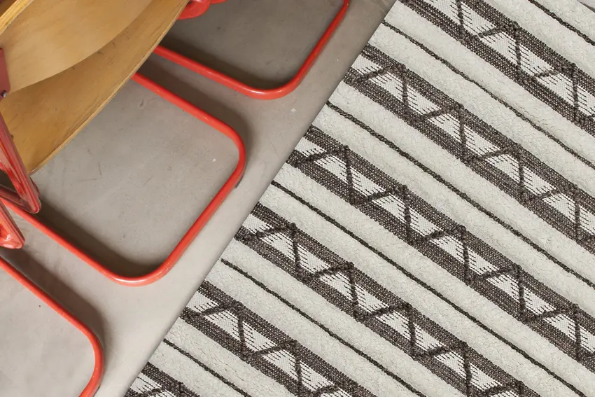Scandinavian Style Rug - Neutral - Indian rug with Skandi design ILM003