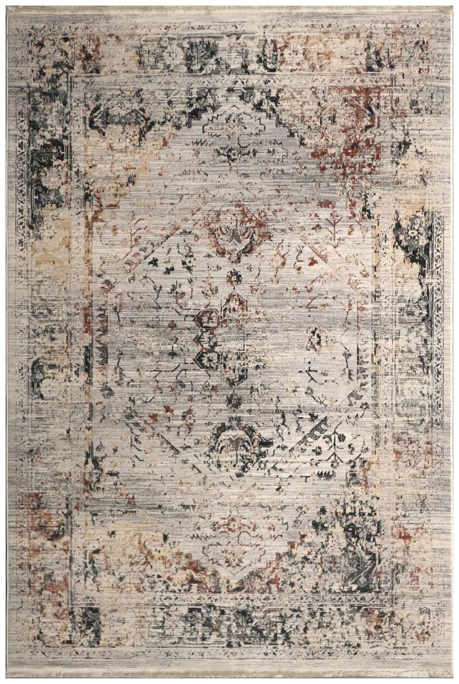 Vintage Design Rug - Cream - Machine Woven ZCA009