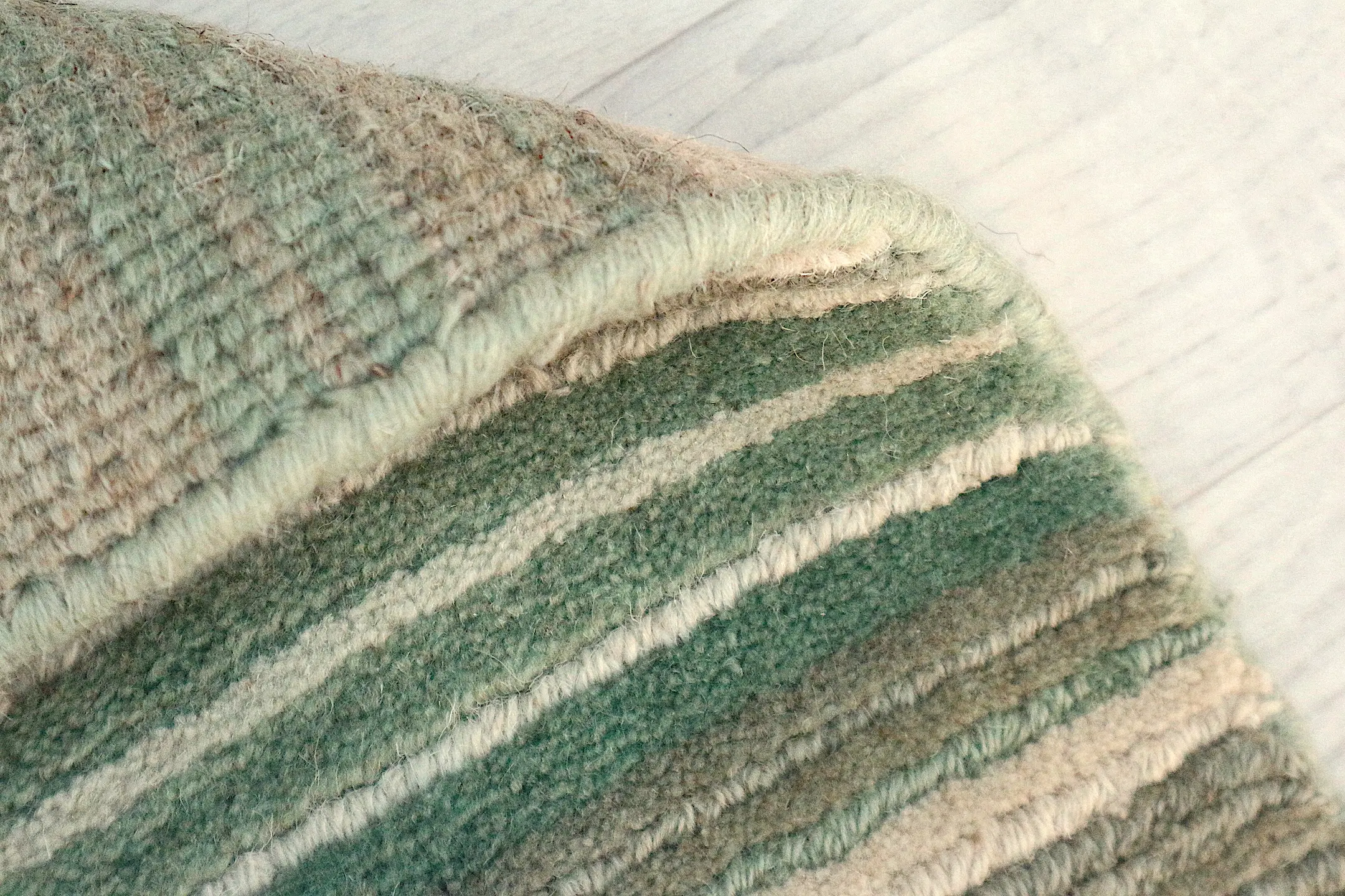 Modern Striped Rug - Indian Rug with Striped Design ECE006