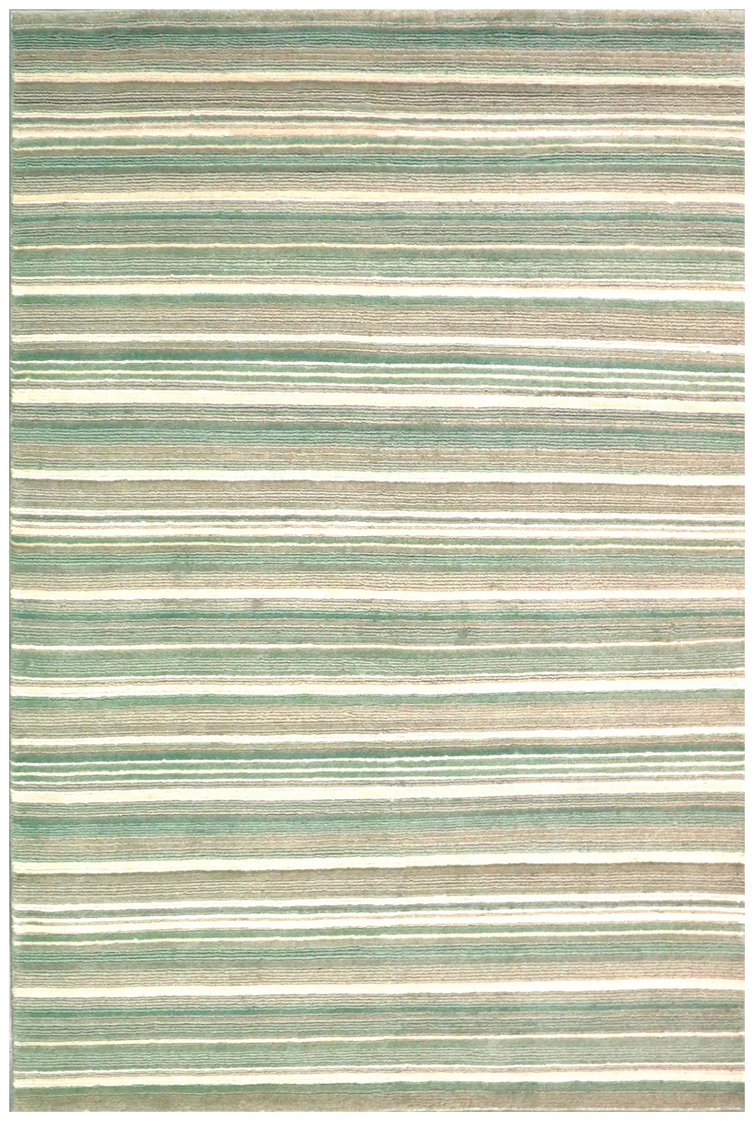 Modern Striped Rug - Indian Rug with Striped Design ECE006