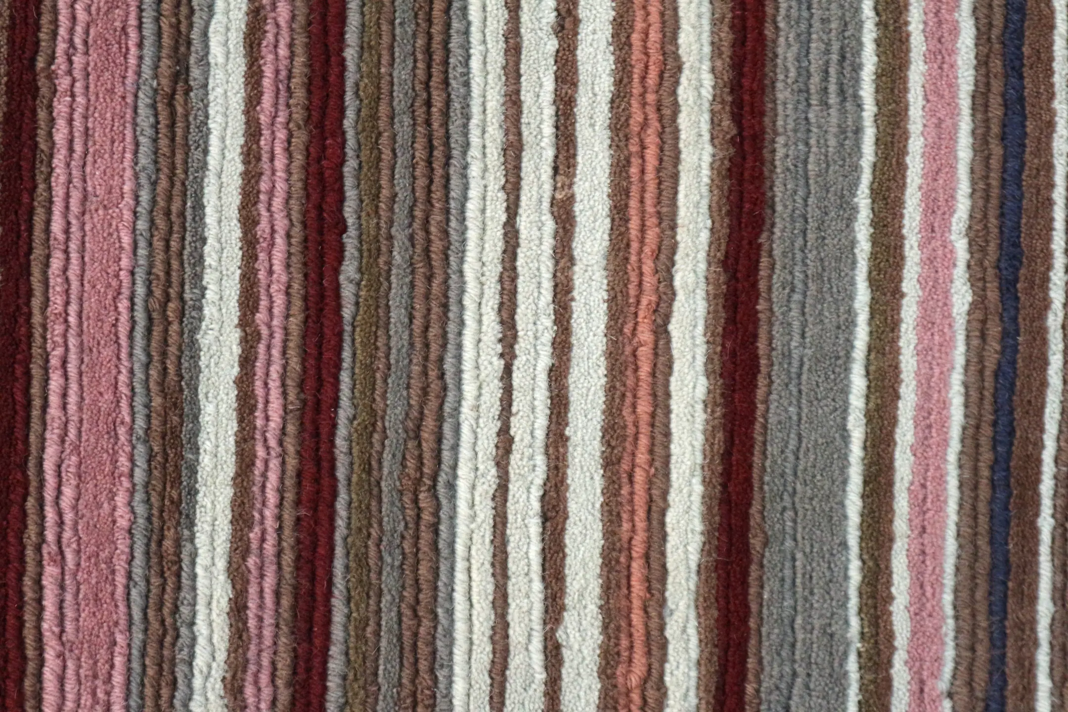 Modern Striped Rug - Indian Rug with Striped Design ECE005