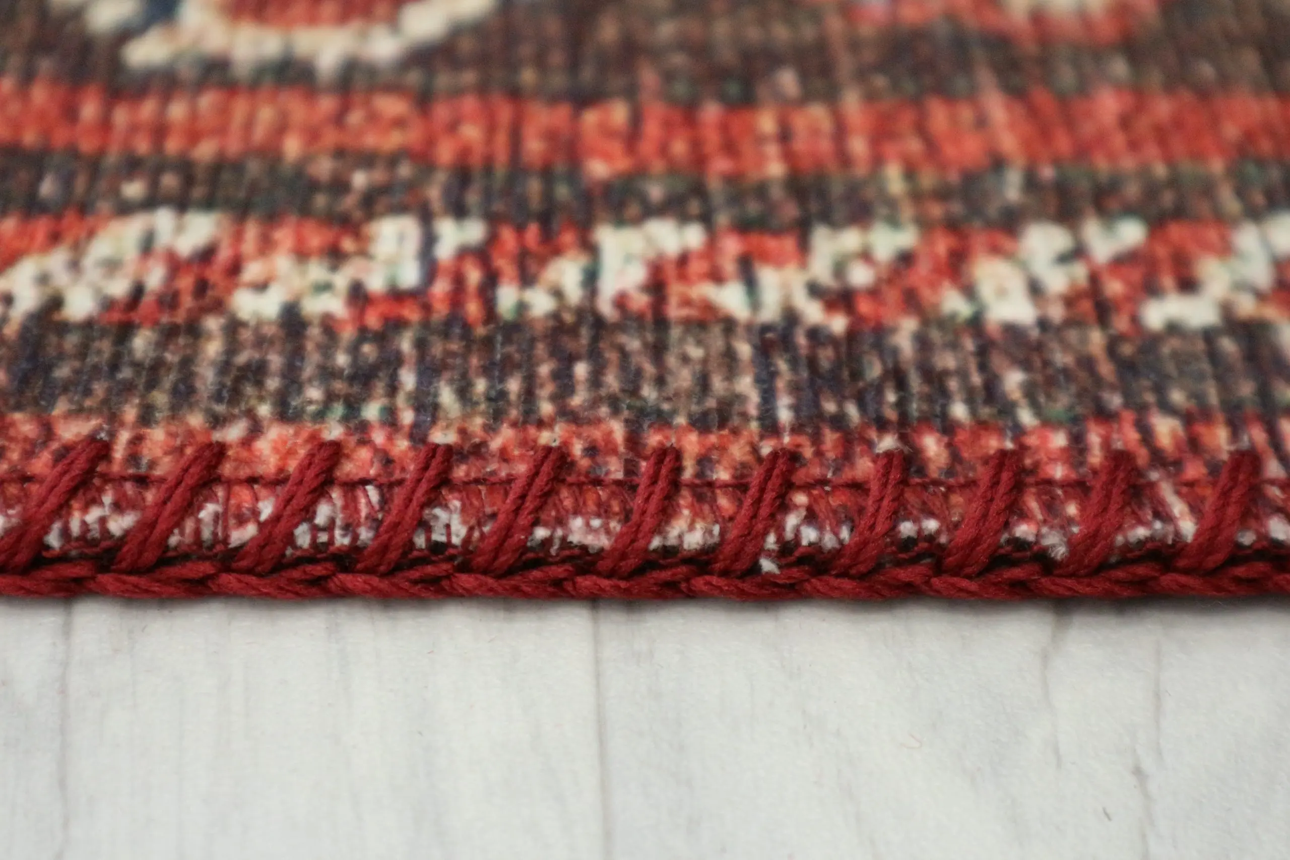 Pippur Printed Rug - Red - ZDB703