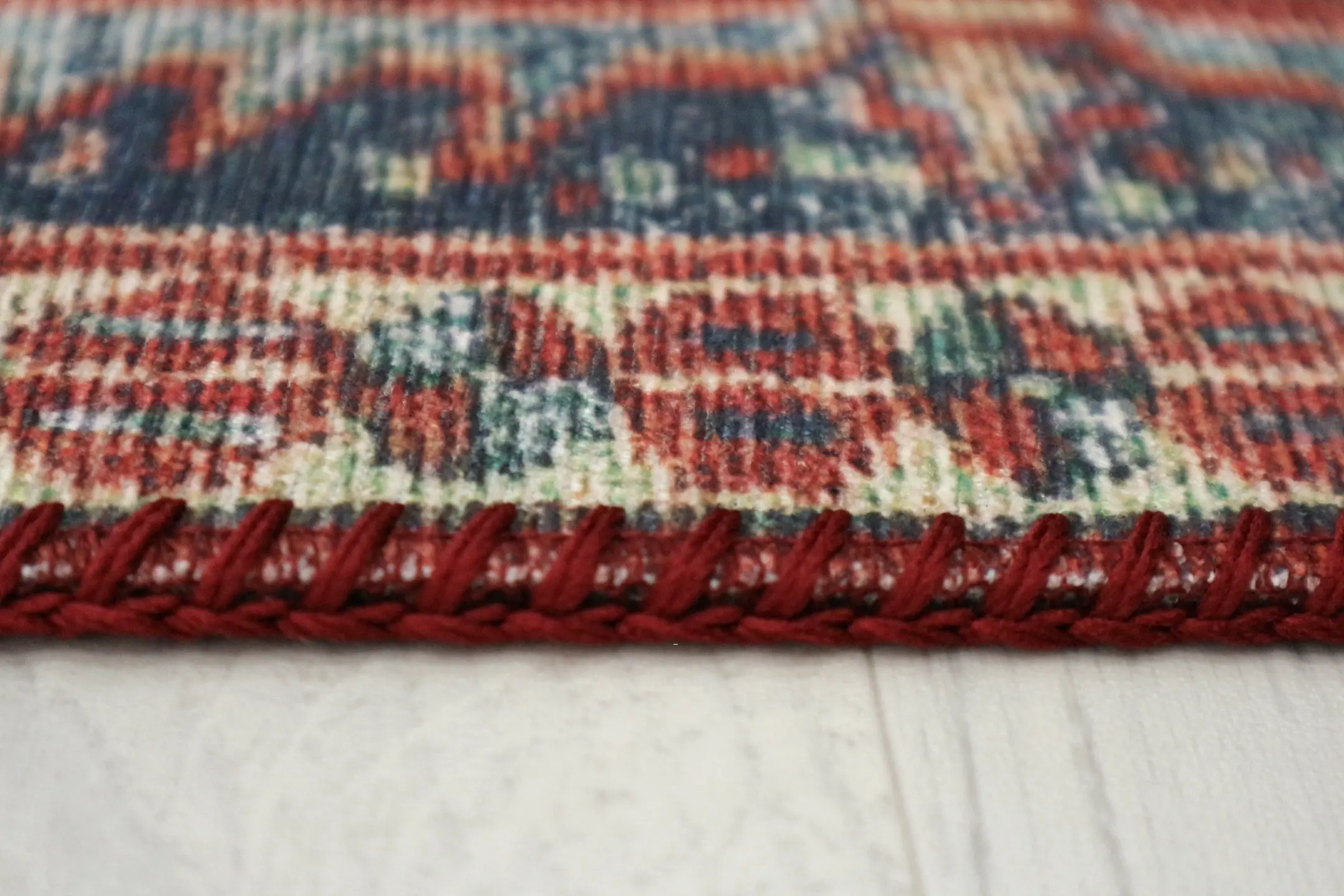 Pippur Printed Rug - Red - ZDB702