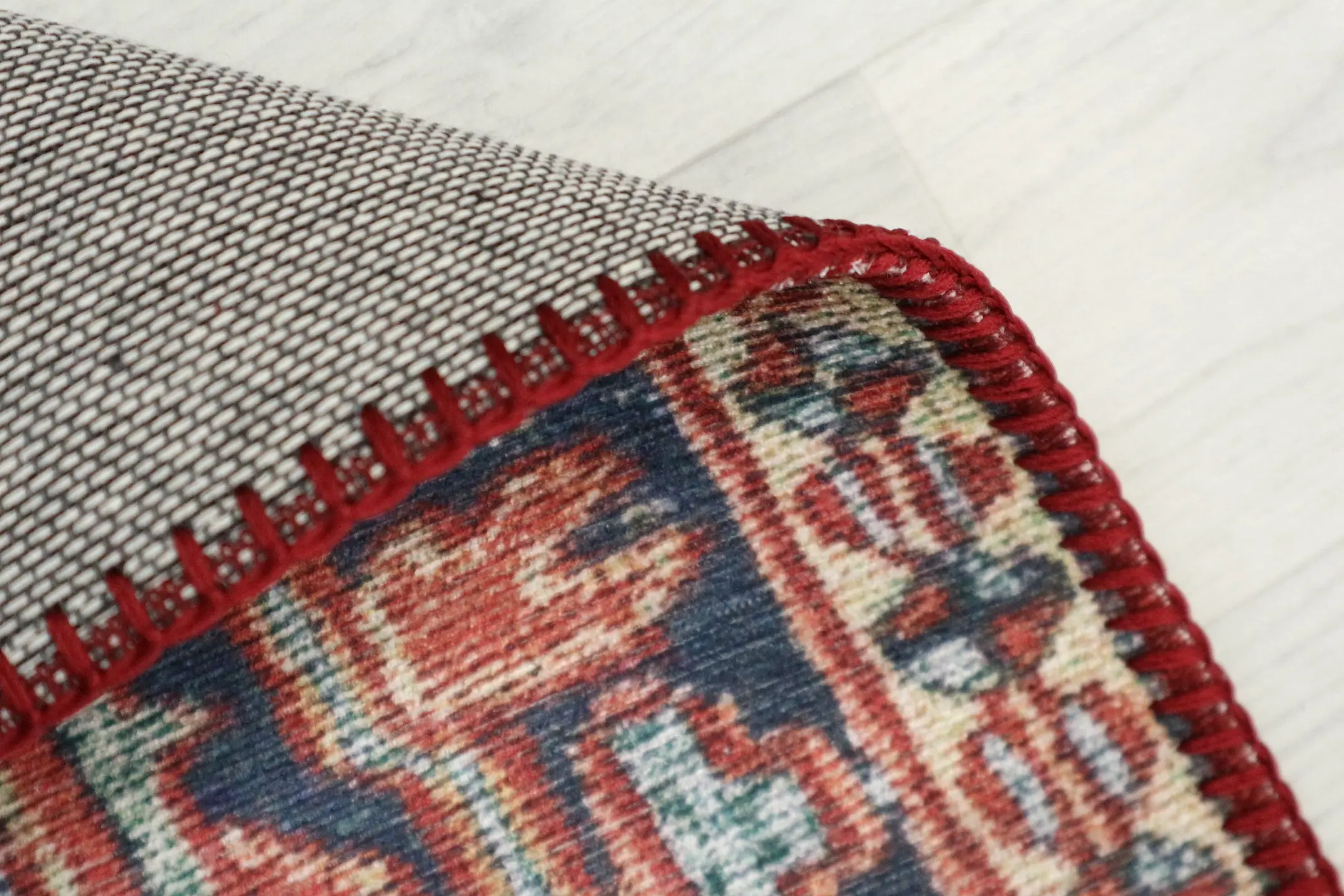 Pippur Printed Rug - Red - ZDB702