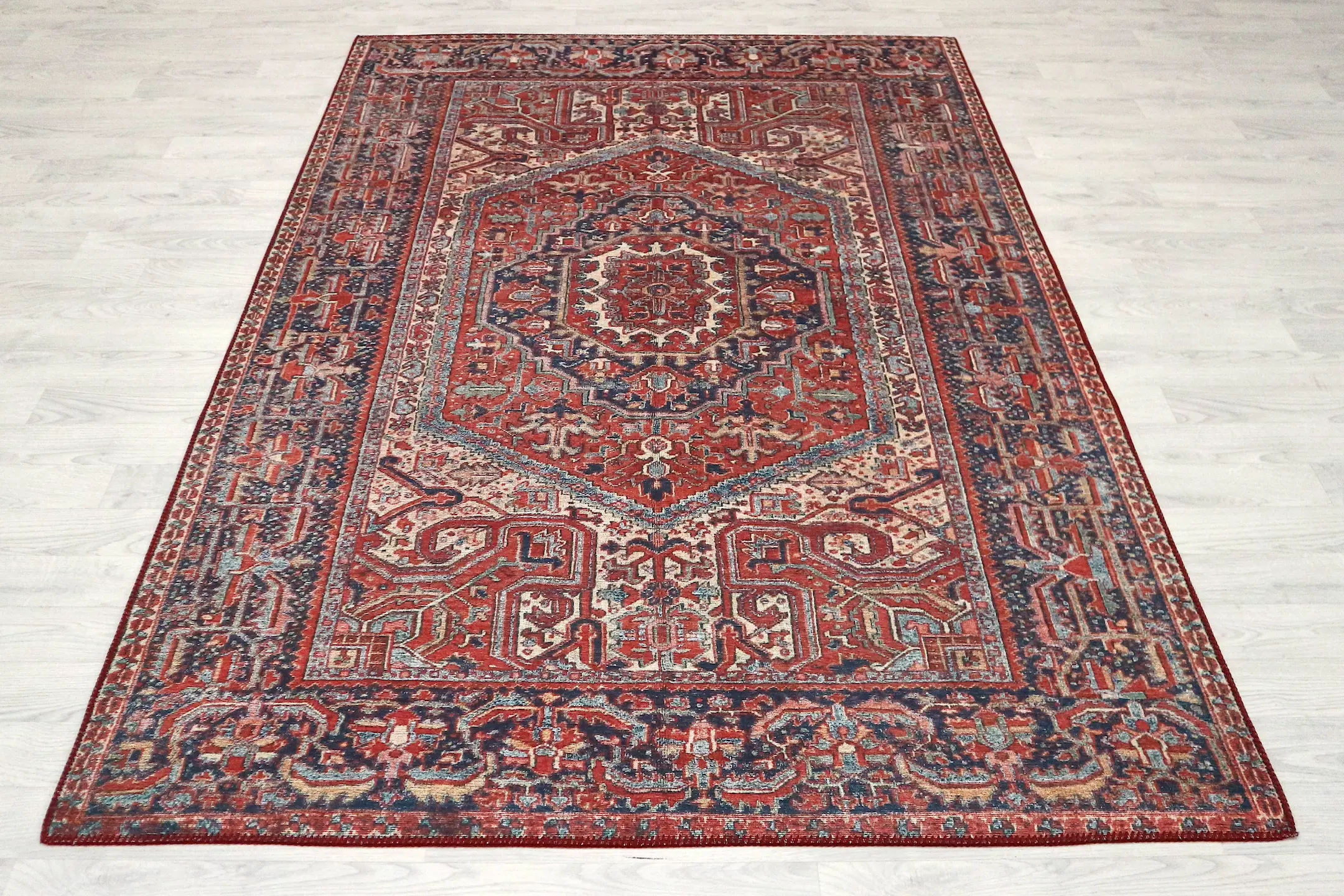 Pippur Printed Rug - Red - ZDB702