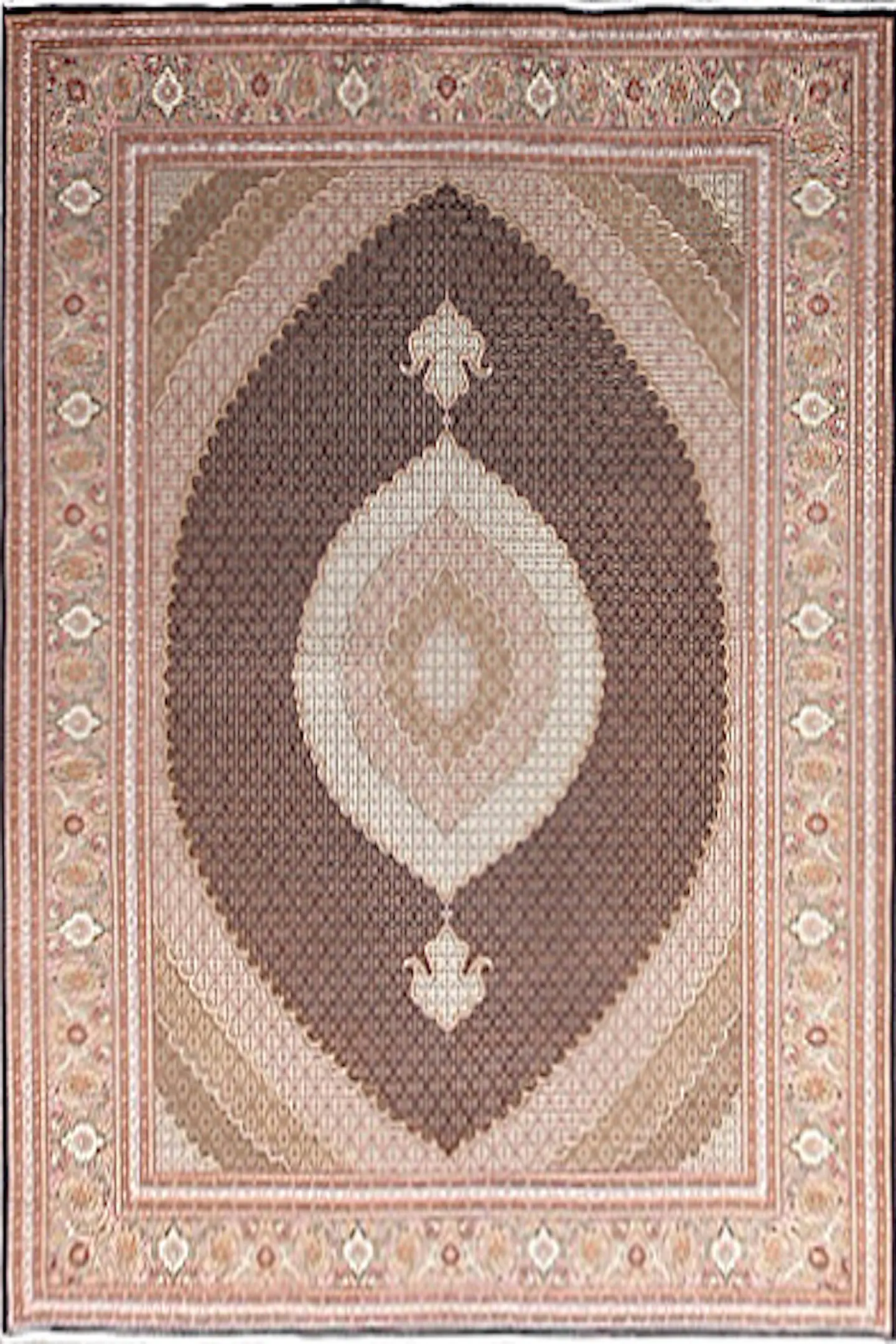 Persian Mahi Tabriz Rug QMT029088 400x302