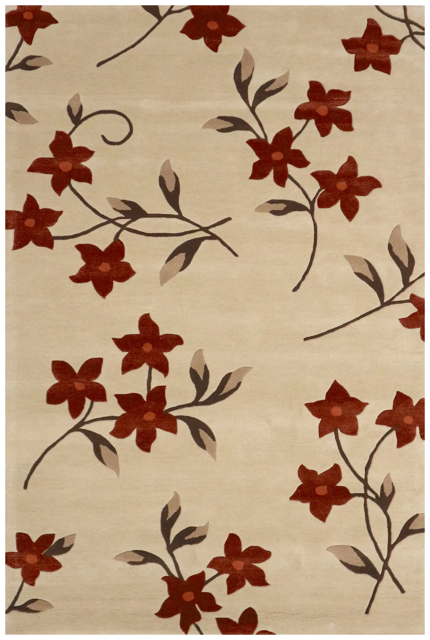 Modern Botanical Rug - ECF009