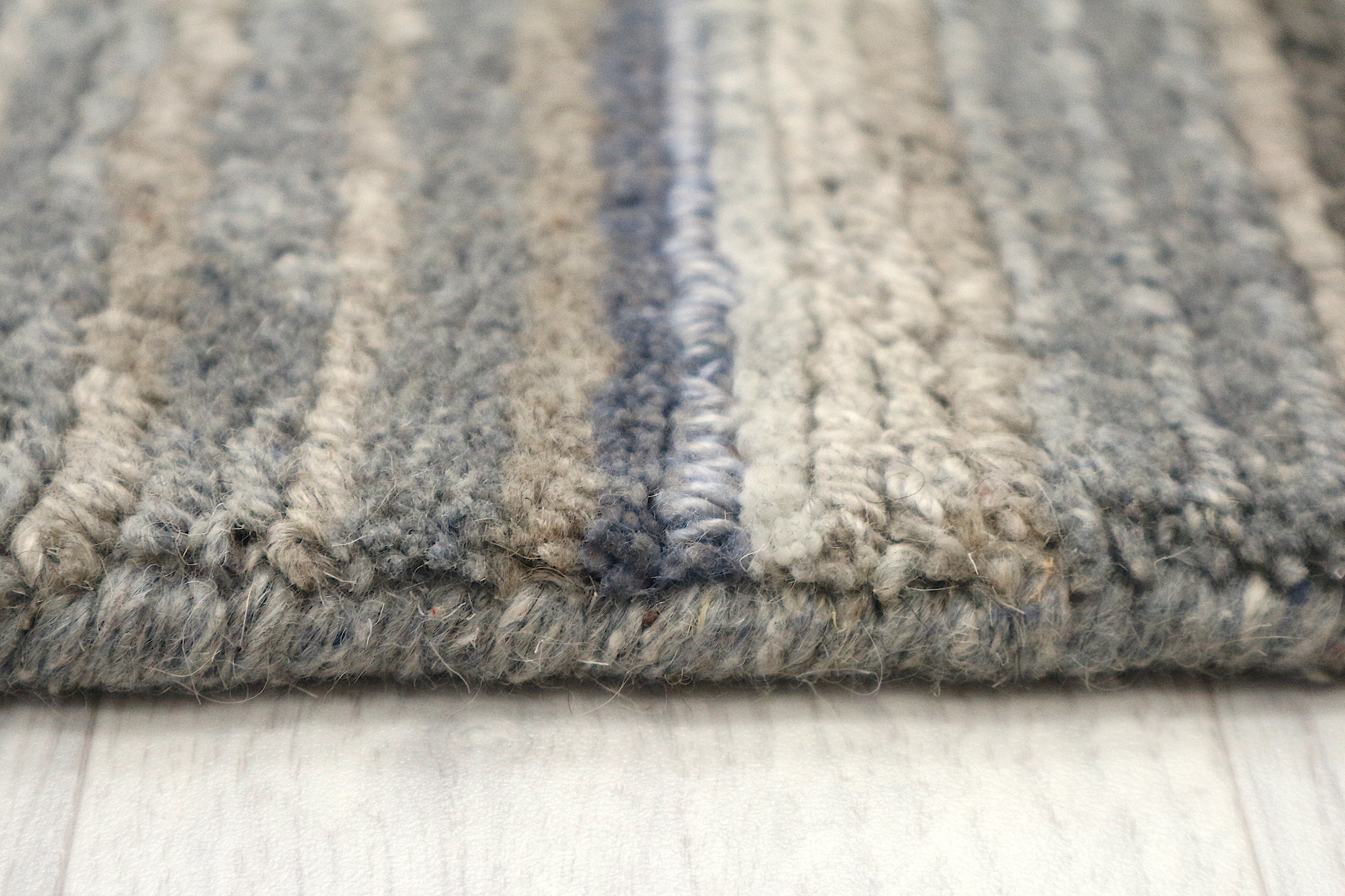 Modern Striped Rug - Indian Rug with Striped Design ECE007