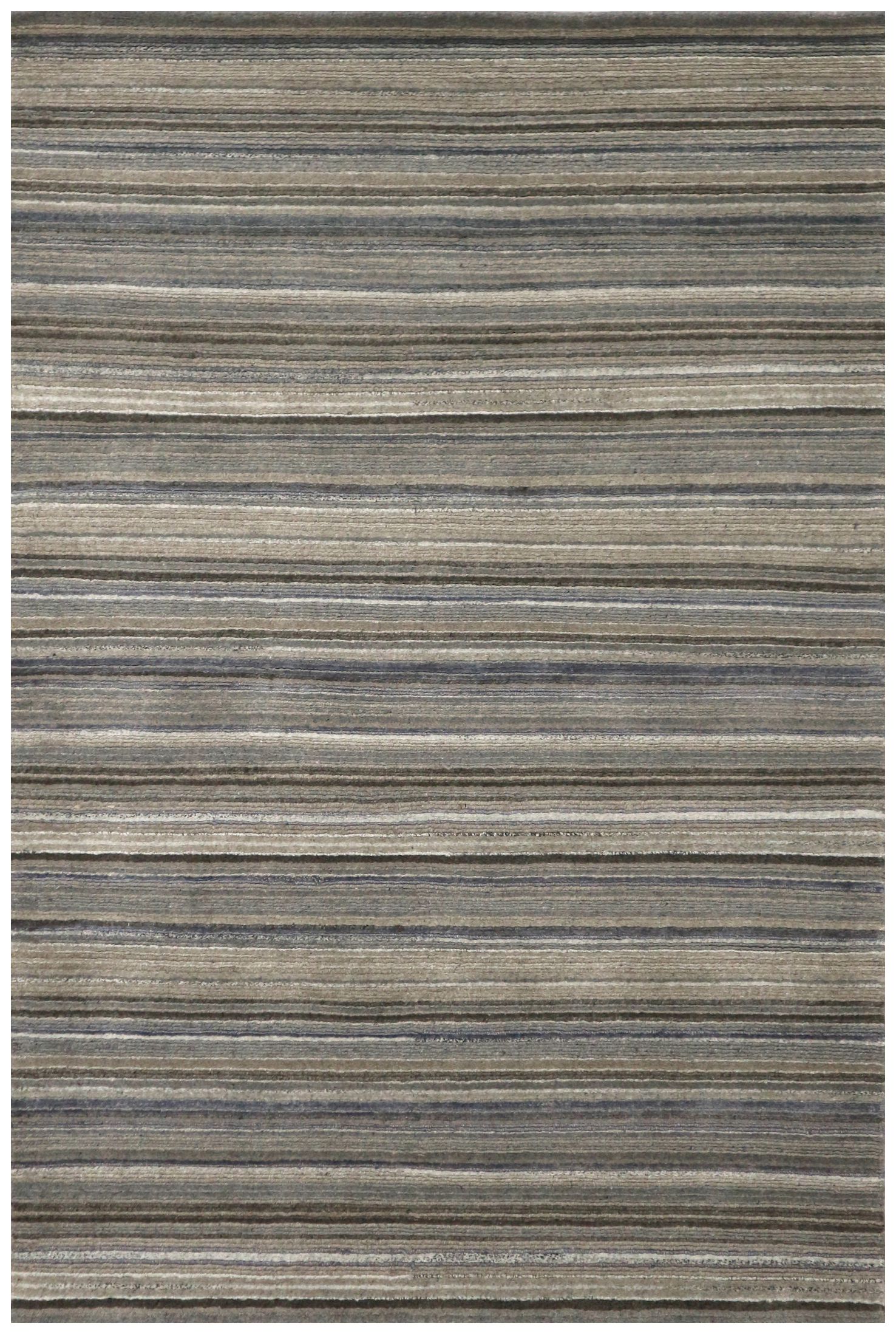 Modern Striped Rug - Indian Rug with Striped Design ECE007