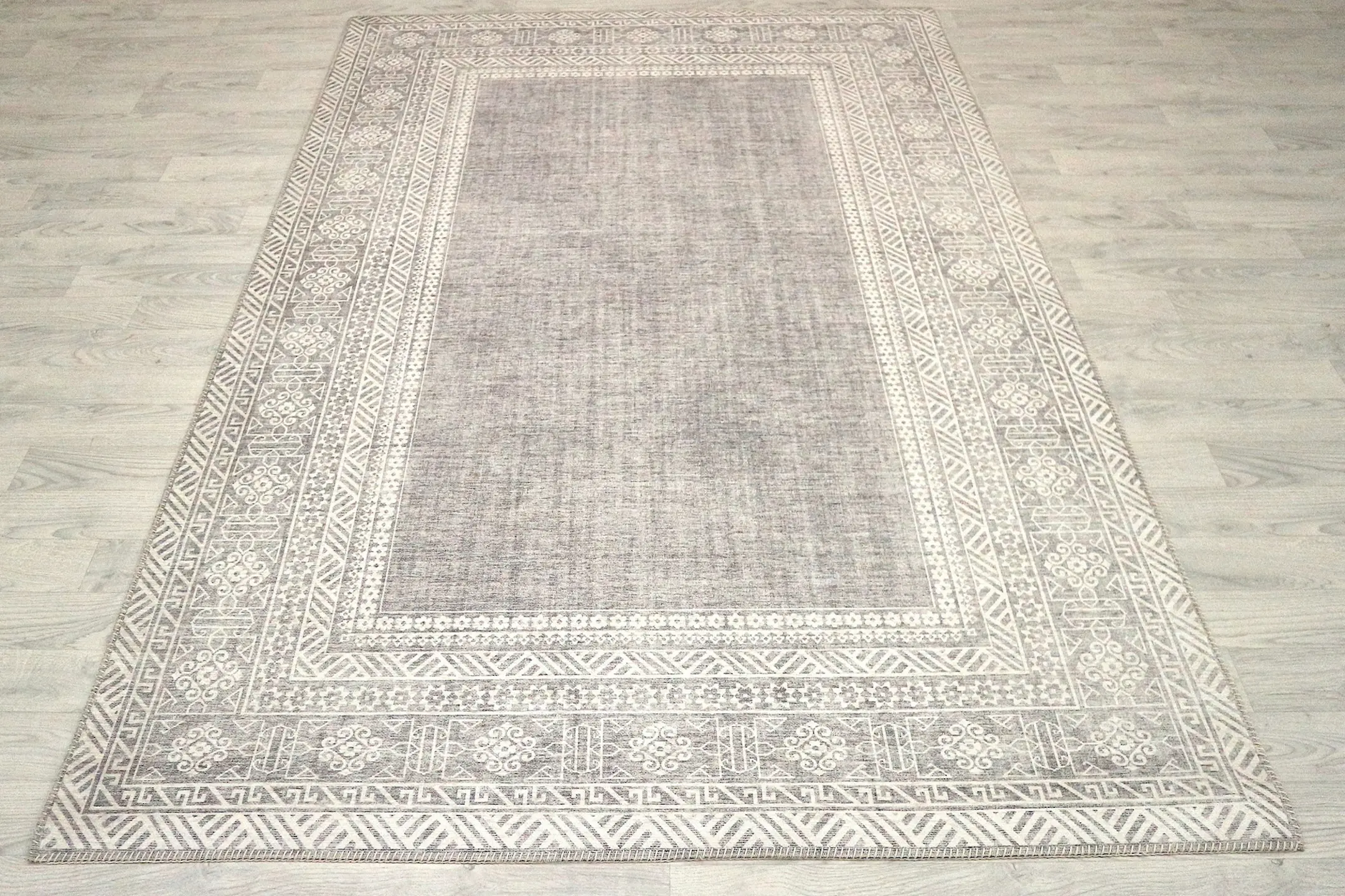 Pippur Printed Rug - Grey - ZDB705