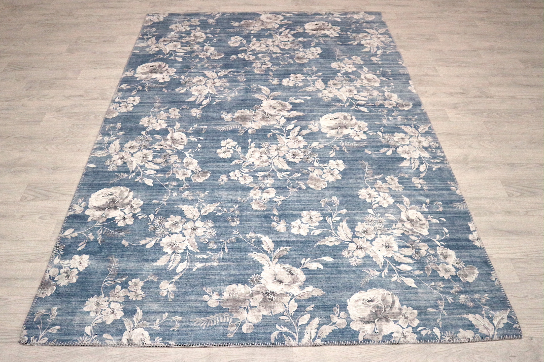 Pippur Printed Rug - Blue - ZDB707