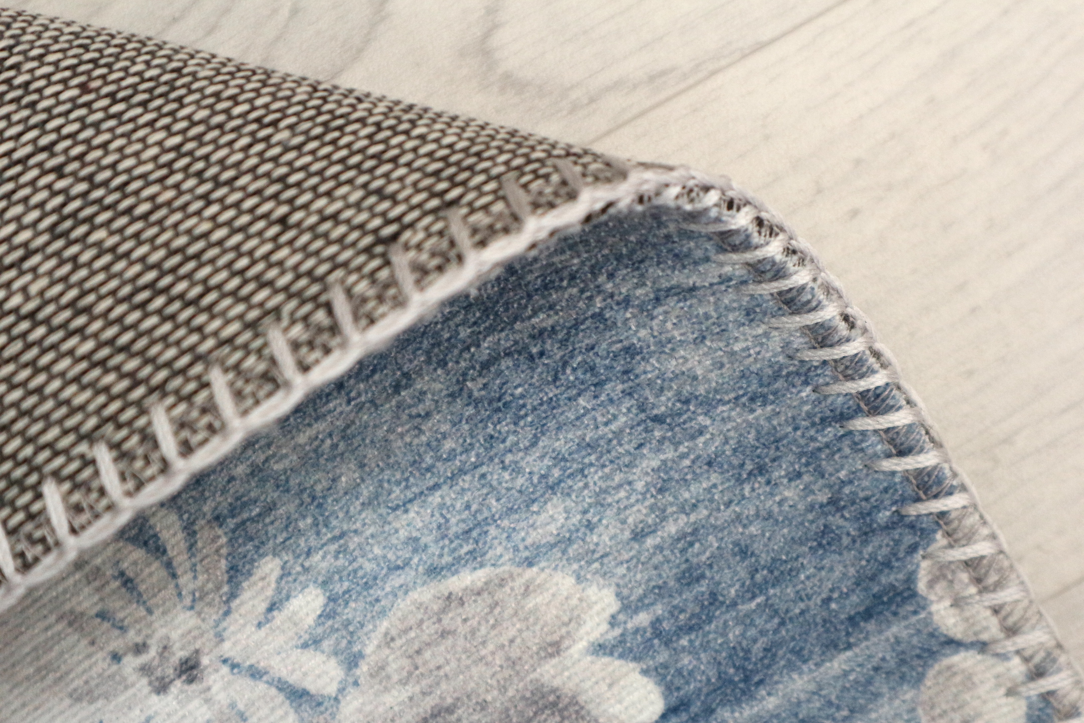 Pippur Printed Rug - Blue - ZDB707