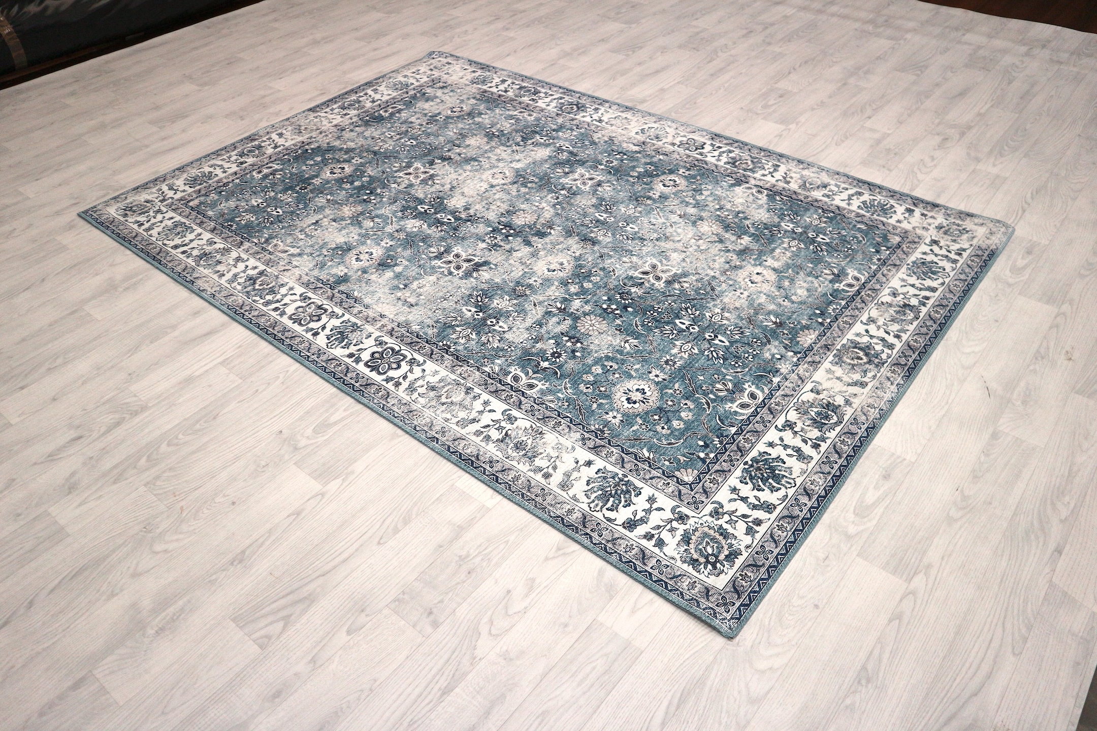 Pippur Printed Rug - Blue - ZDB710