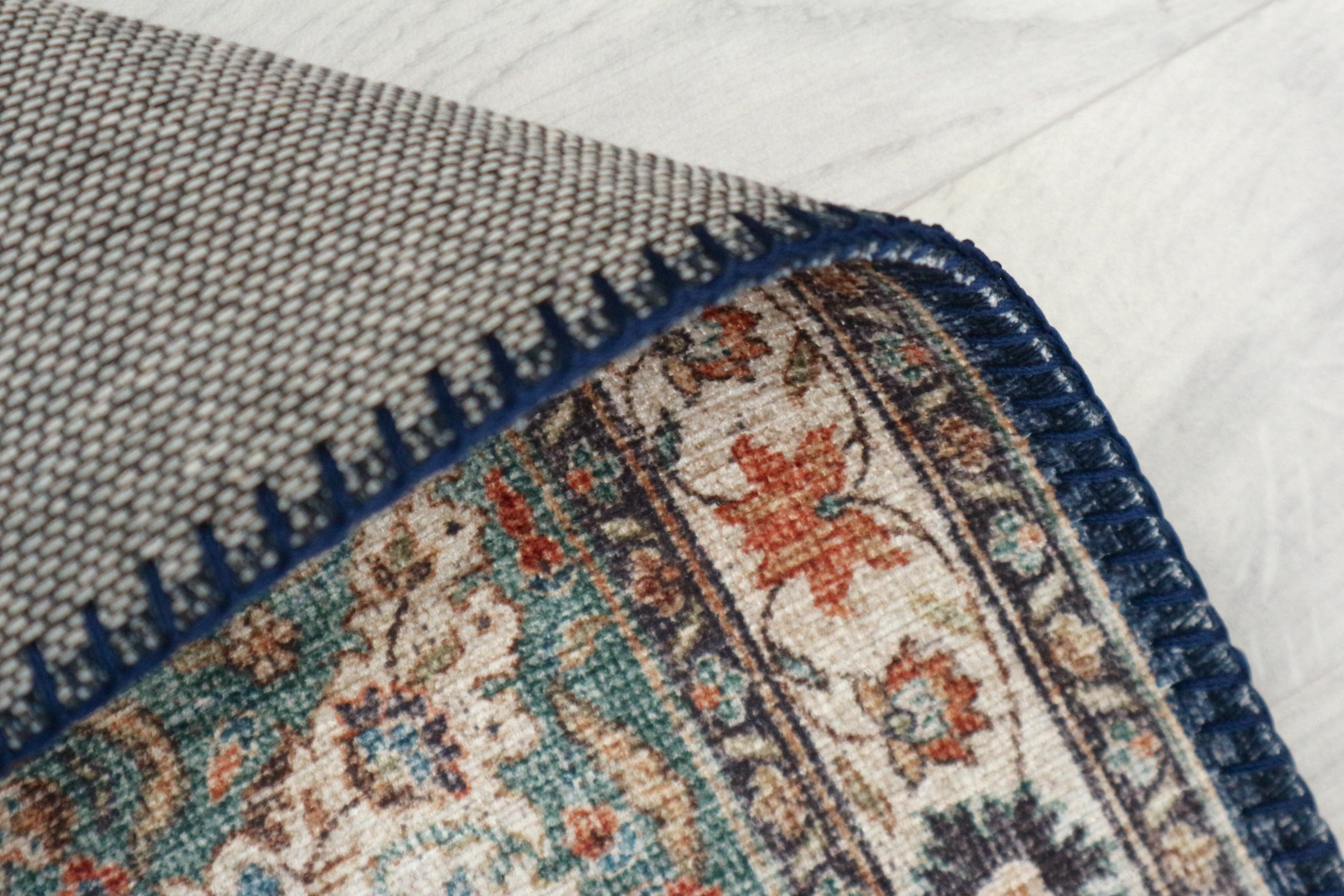 Pippur Printed Rug - Blue - ZDB711