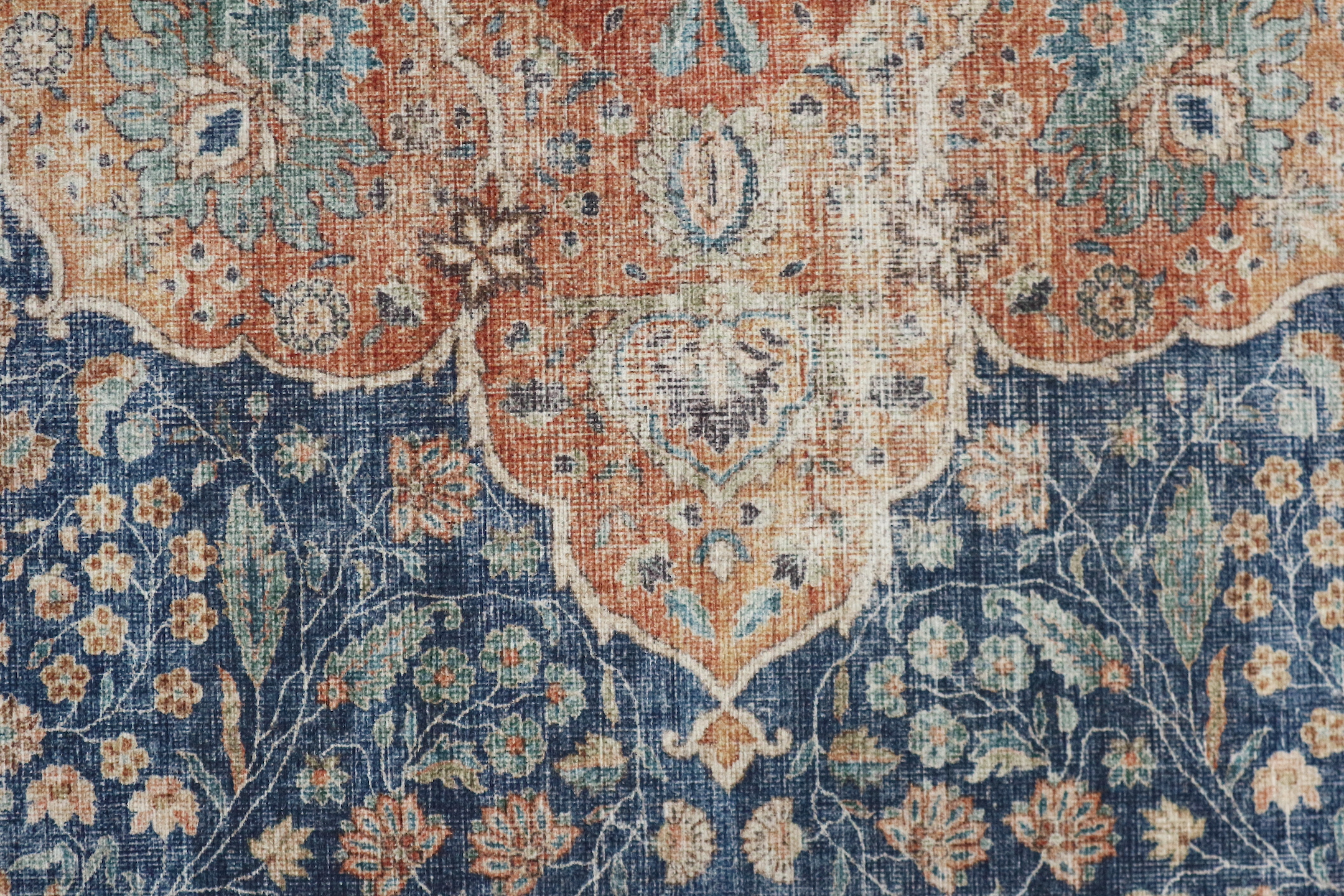 Pippur Printed Rug - Blue - ZDB711