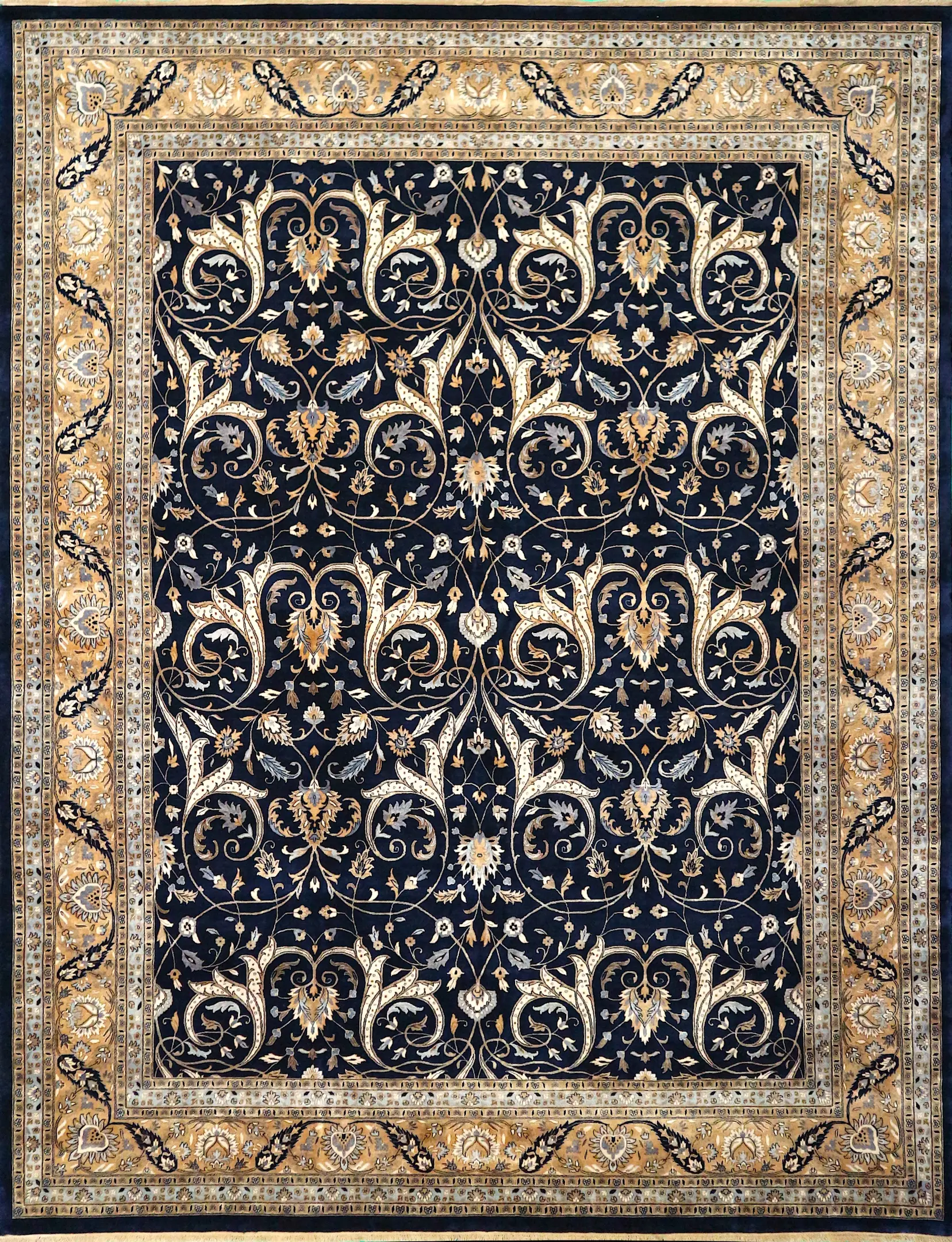 Very Fine Indo Persian Design Rug IPF033004 466x366