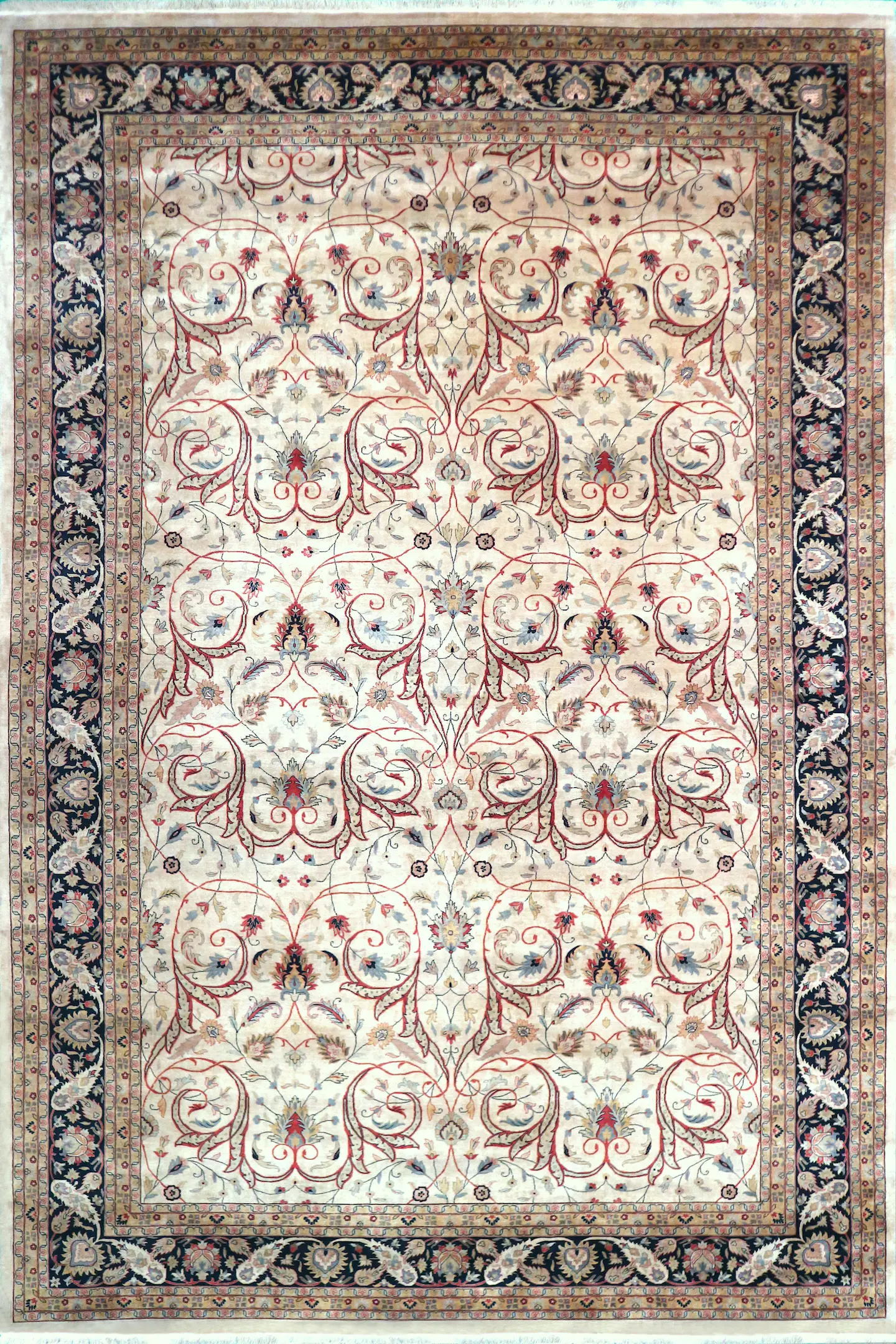 Very fine indo Persian Handknotted rug with Persian design IPF035005 563 x 356